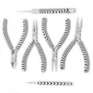 Beadsmith Zebra serie 6-piece tool set of pliers with case